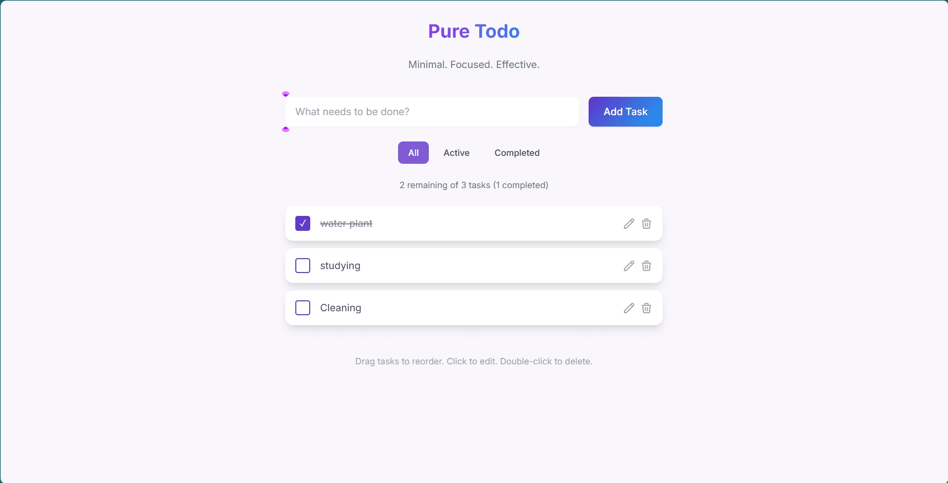 Pure Todo